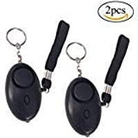 Los mejores  - Alarma Personal- 140 dB sirena seguridad Llavero con linterna LED de emergencia- portátil Personal seguridad alarmas…
